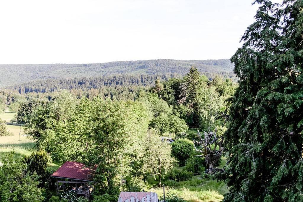 4-Zimmer-Ferienwohnung Waldbluemle Добель Экстерьер фото